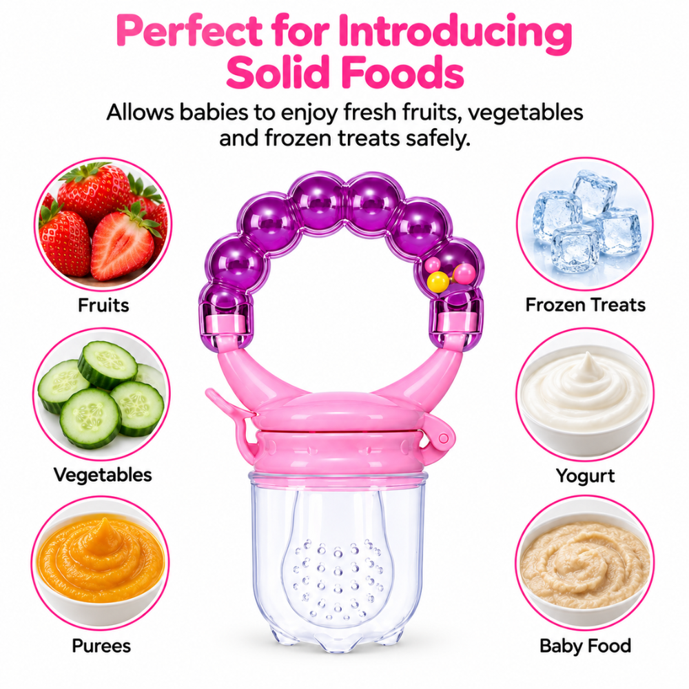 Little Angel - Baby Fruit Feeder - Pink