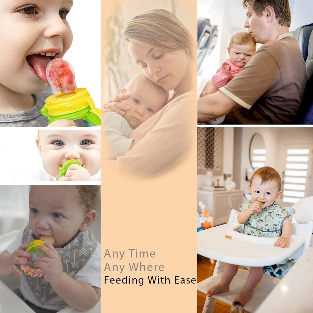 Little Angel Baby Fruit Feeder Pacifier & Teether - Yellow