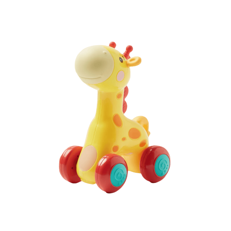 Goodway - Baby Push & Go Giraffe Toy With Rolling Wheels