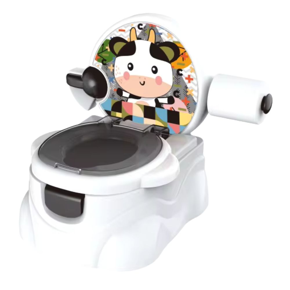 Little Angel - Baby Potty Seat Training Toilet Chair With Lid - Black