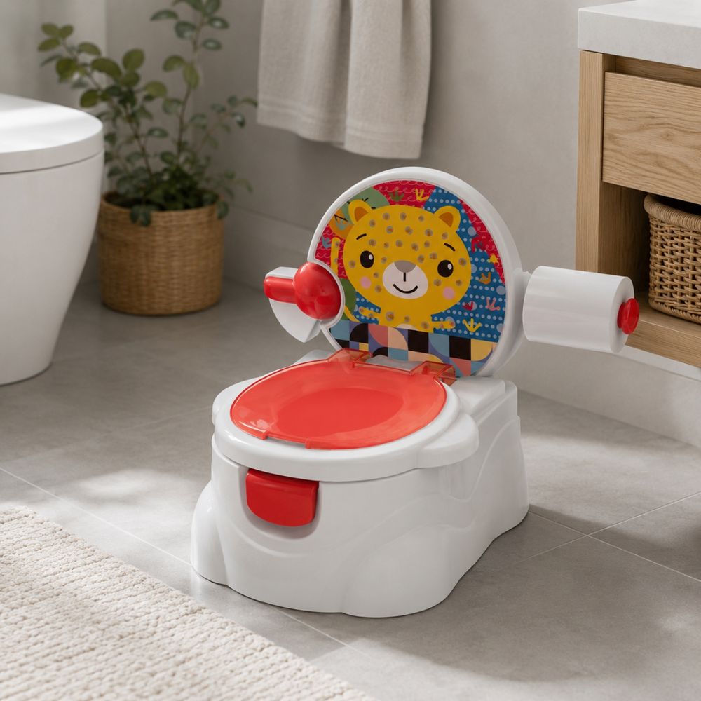 Little Angel - Baby Potty Seat Training Toilet Chair With Lid - Red