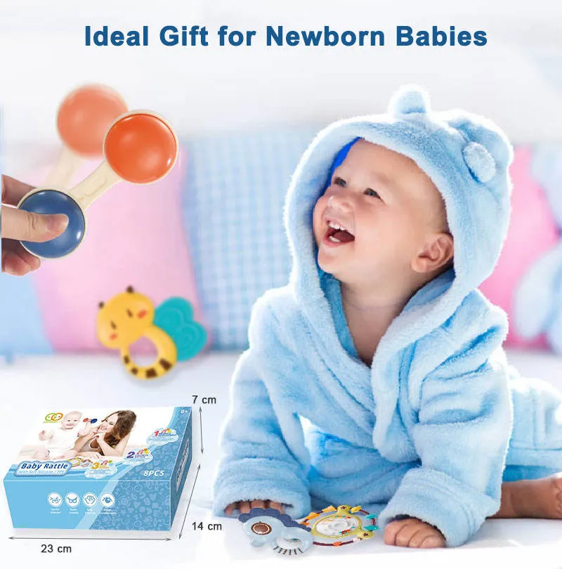 Goodway - Baby Rattle Toy Set Educational Teething Toys