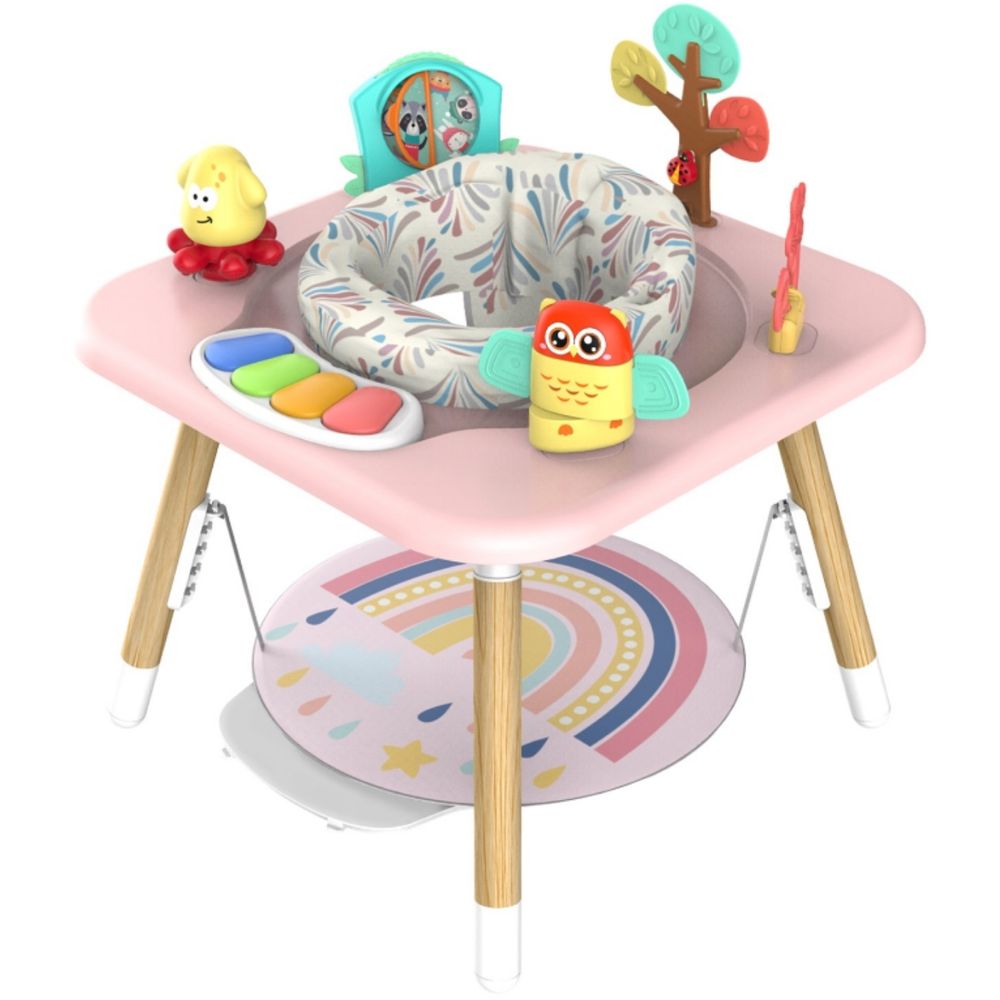 Little Angel - Baby Activity Center With 360 Degree Rotating Seat - Pink