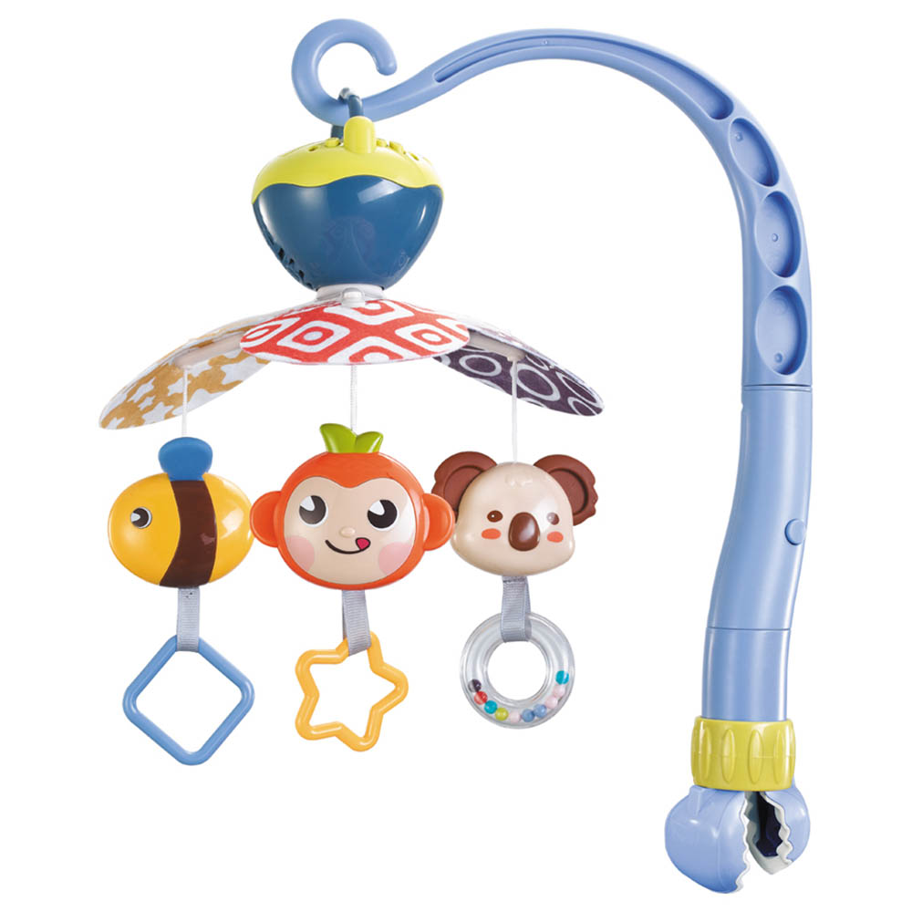 Goodway - Baby Crib Mobile With Hanging Toys & Music - Blue