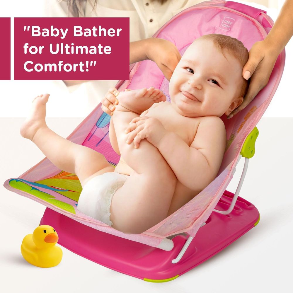 Mastela - Baby Bather Infant Bath Seat For Comfort And Support - Pink