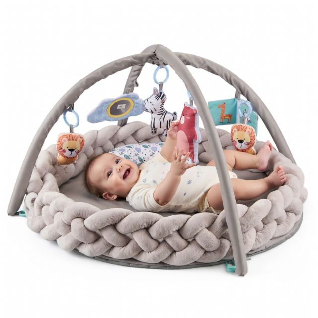 Little Angel - Baby Activity Gym With Hanging Toys - Grey