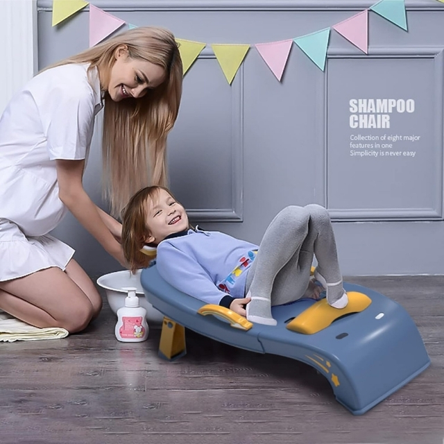 Little Angel Kids Hair Washing Shampoo Chair Seat With Headrest