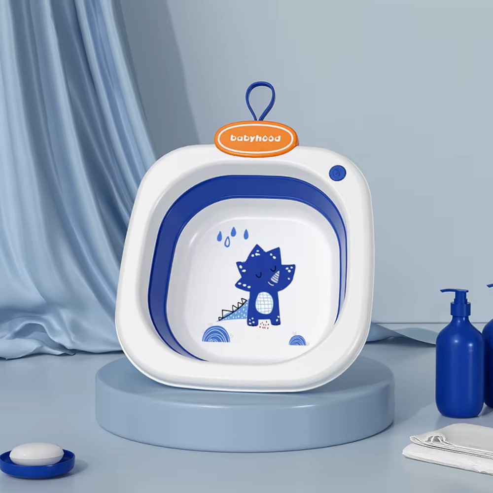 Little Angel Baby Foldable Wash Basin With Dinosaur Print