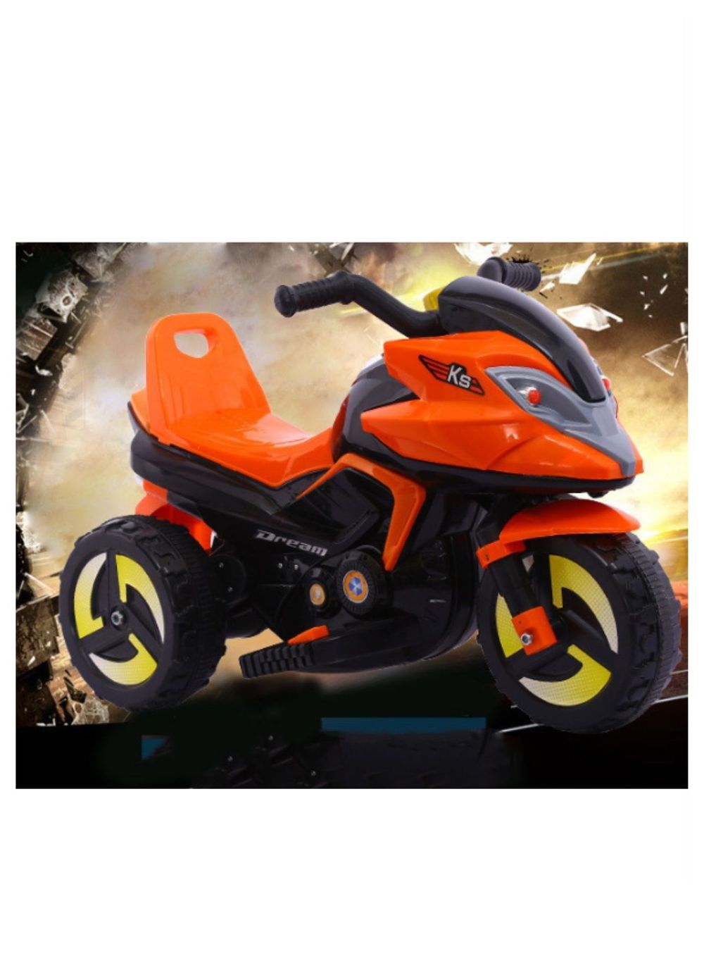 Little Angel Kids Electric Ride On Trike Motorcycle - Red