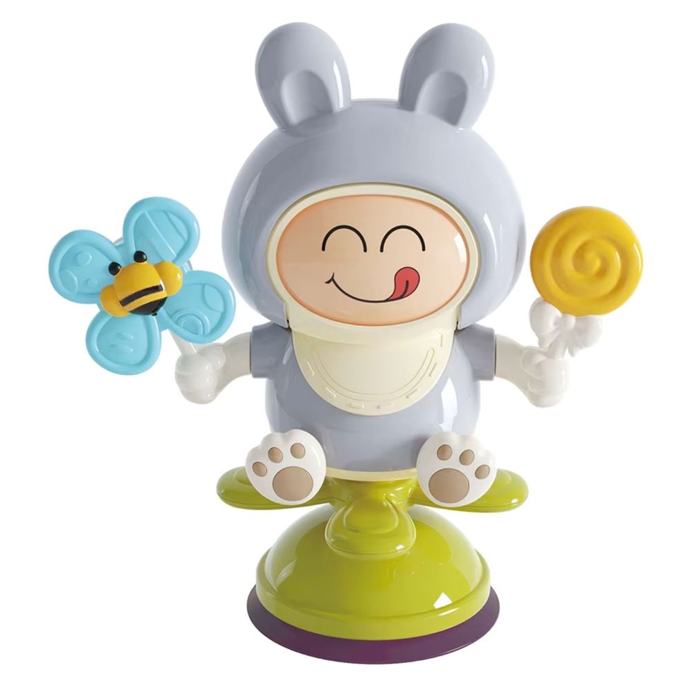 Goodway - Rabbit Spinning Suction Cup Baby Activity Toy - Blue