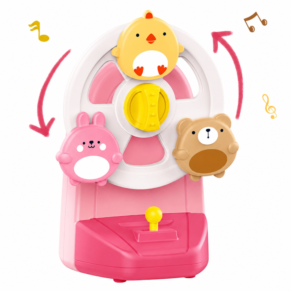 Huanger - Baby Activity Toy Rotating Educational Toy - Pink