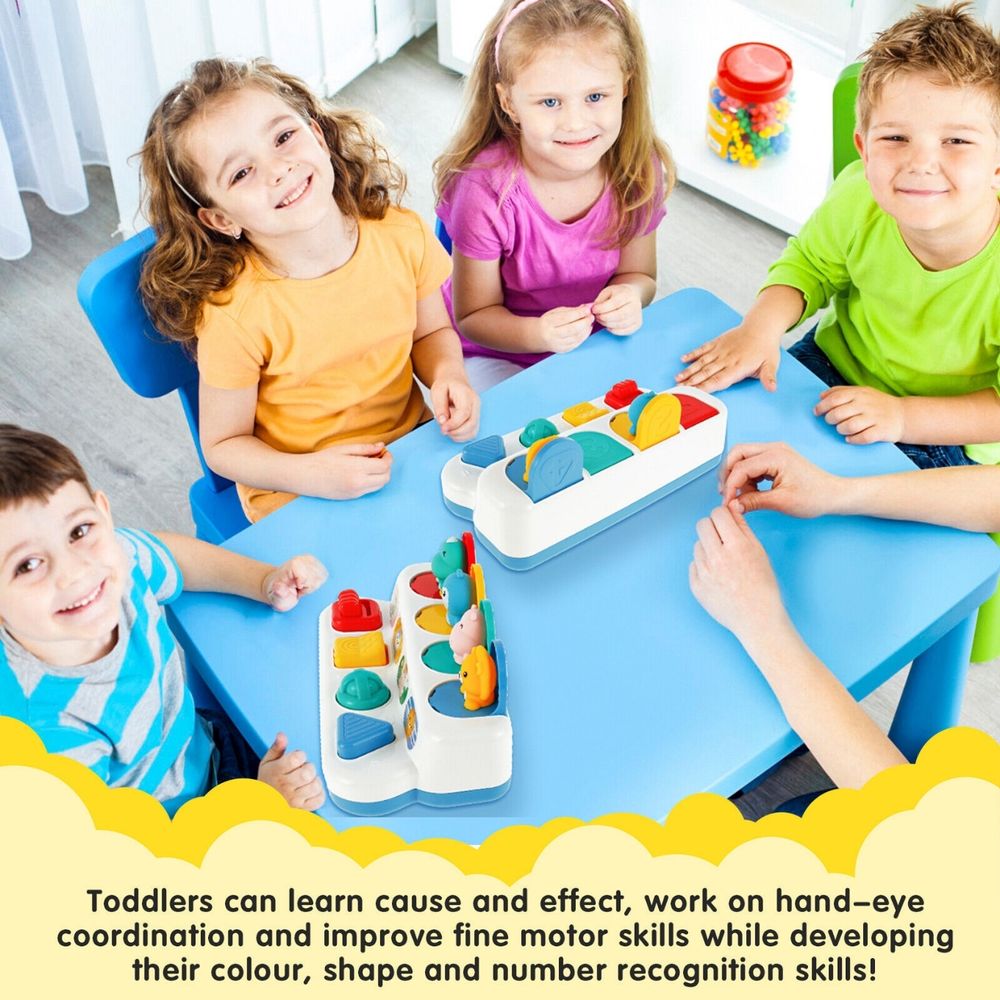 Huanger - Pop-Up Animal Early Learning Activity Toy - Multicolor