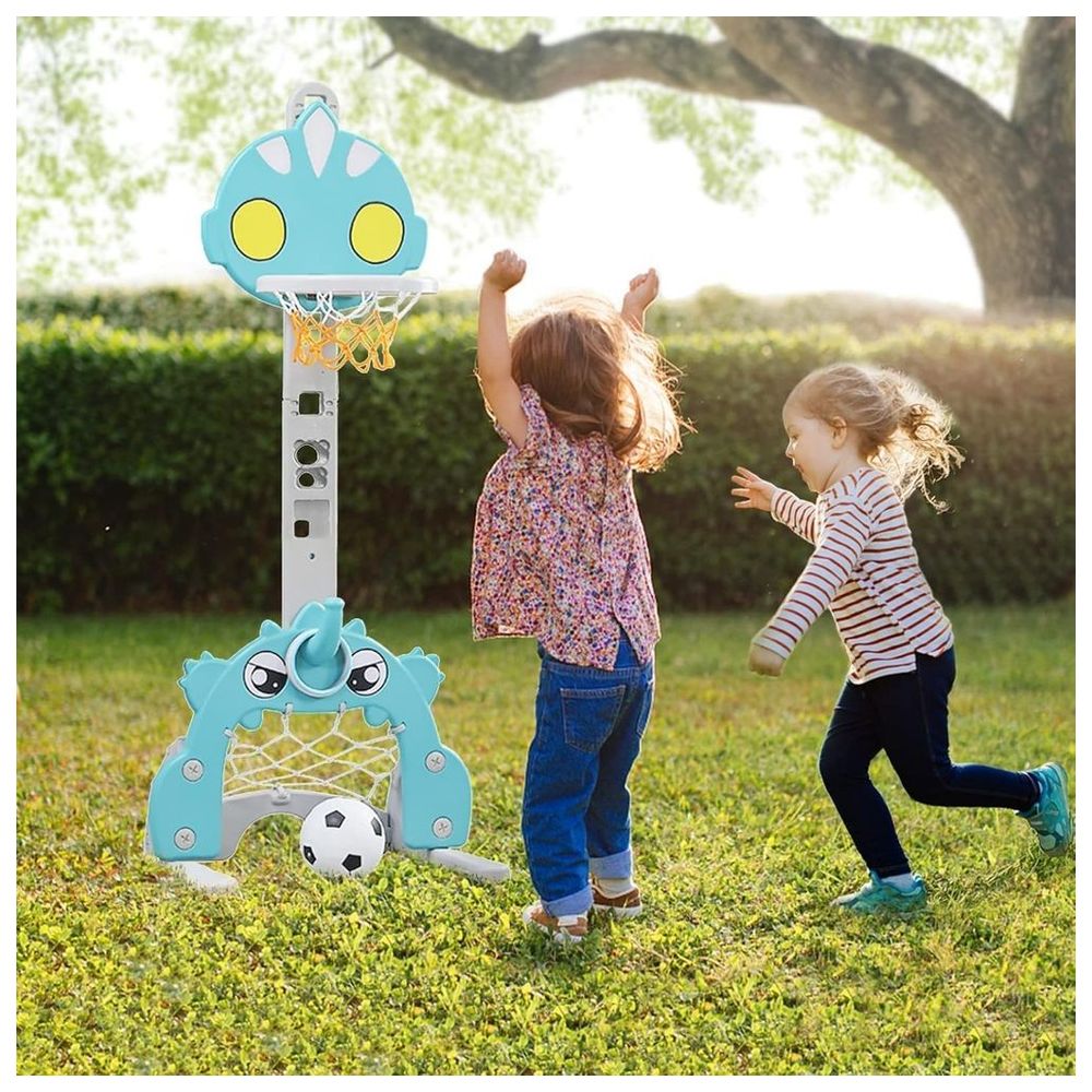 Little Angel - Kids Basketball And Football Hoop Set Toy