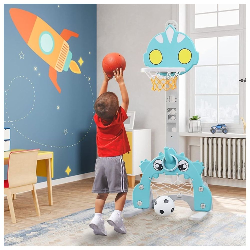Little Angel - Kids Basketball And Football Hoop Set Toy