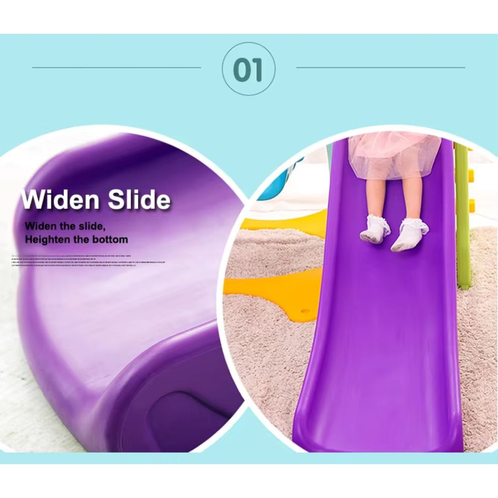 Little Angel 3-In-1 Slide And Swing Activity Playset - Multicolor