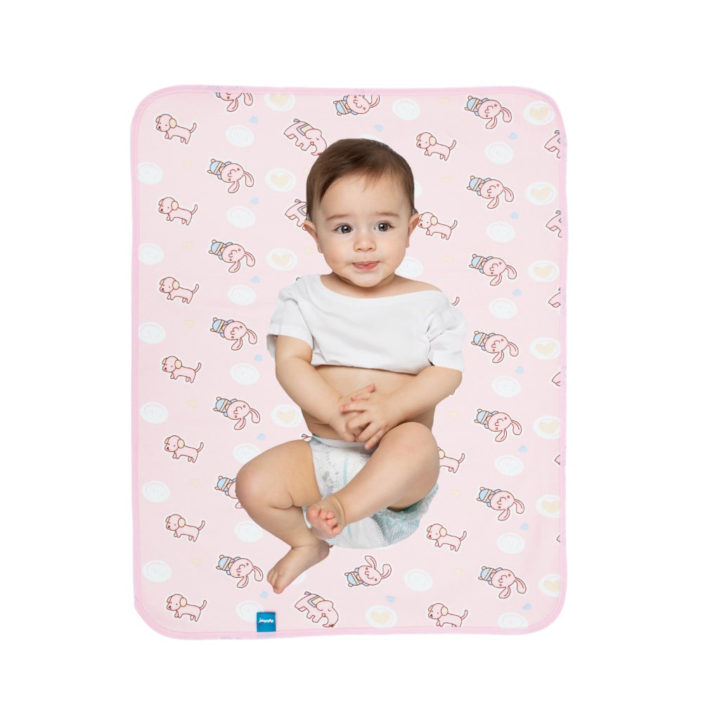 Night Angel - Waterproof Portable Foldable Baby Diaper Changing Mat - Pink