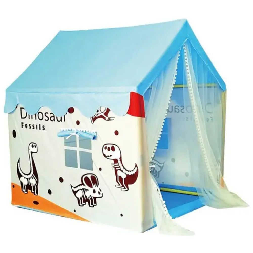Little Angel - Kids Play Tent House With Curtains - Dinosaur Theme