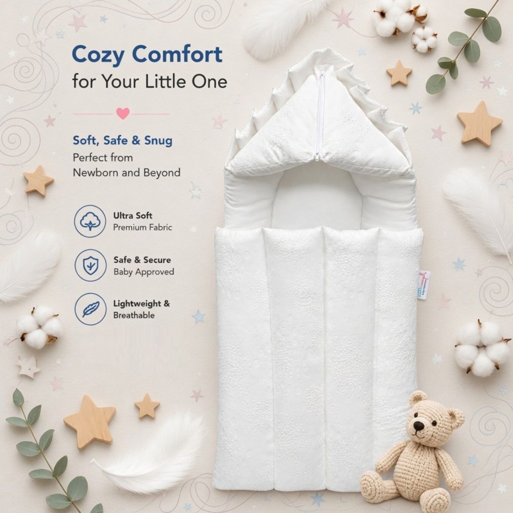 Little Angel - Baby Sleeping Bag Carry Nest - Pebble Design