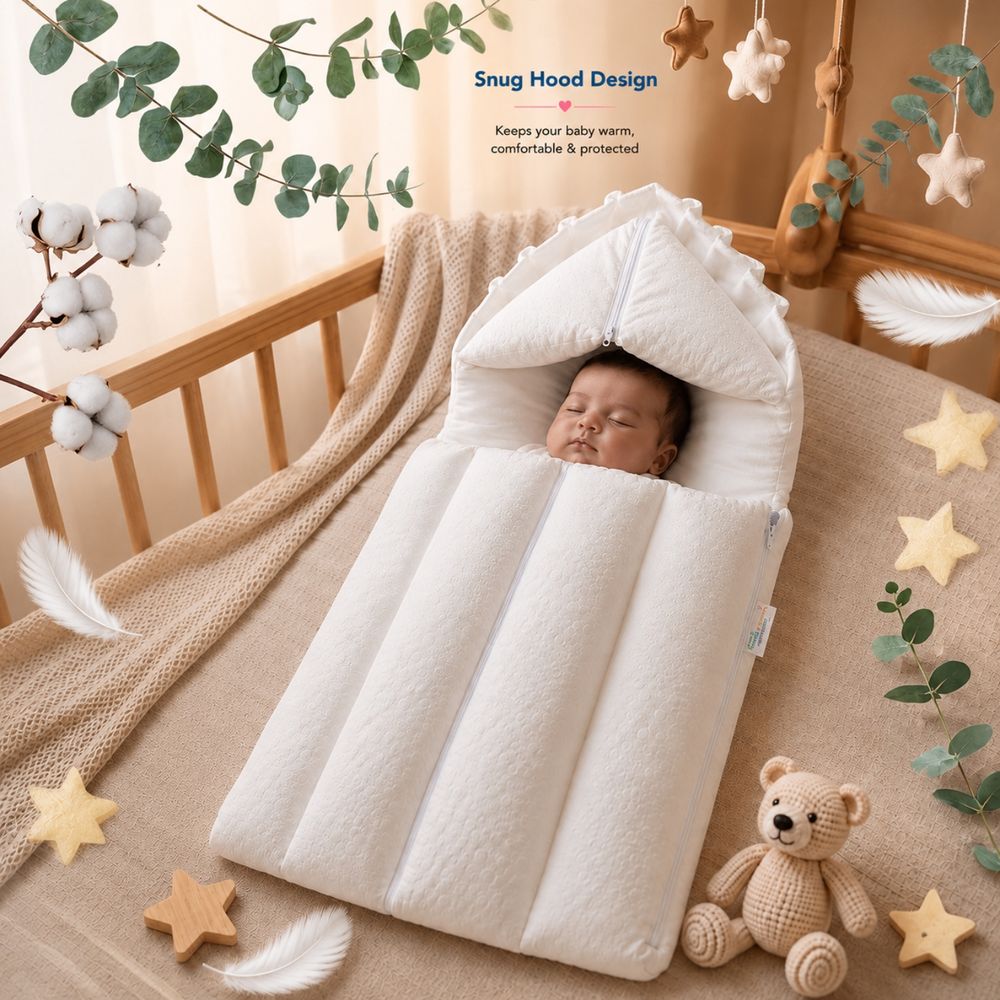 Little Angel - Baby Sleeping Bag Carry Nest - Pebble Design
