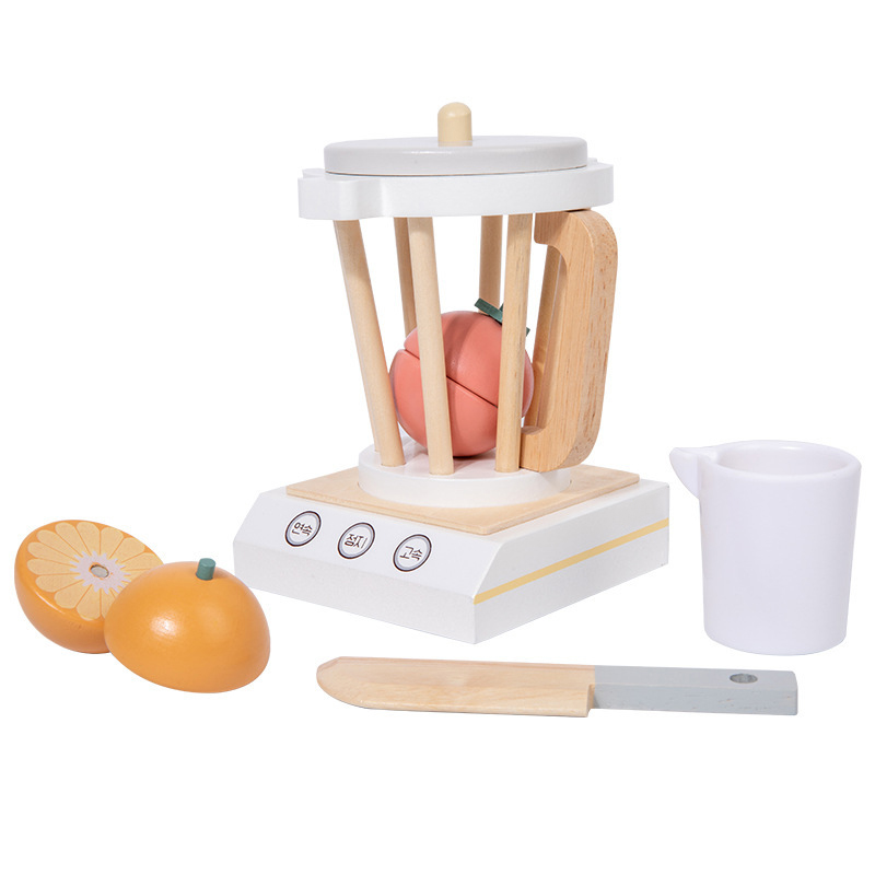 Little Angel Kids Wooden Blender Set - 7 Pcs