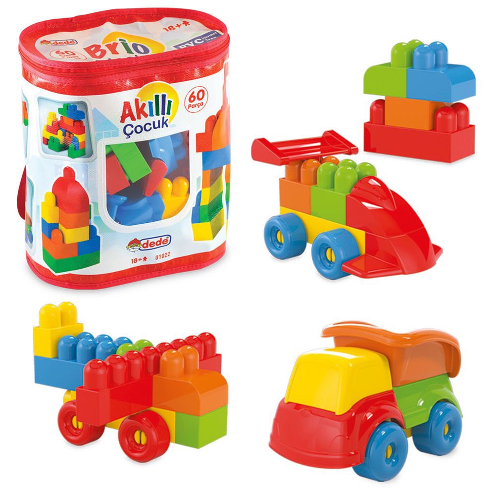 Dede - Brikko Blocks - 60 Pc Set