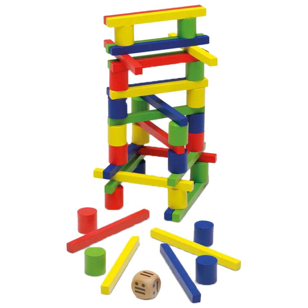 Cayro - Balance Stacking Toy With Metal Box - 48 Pcs