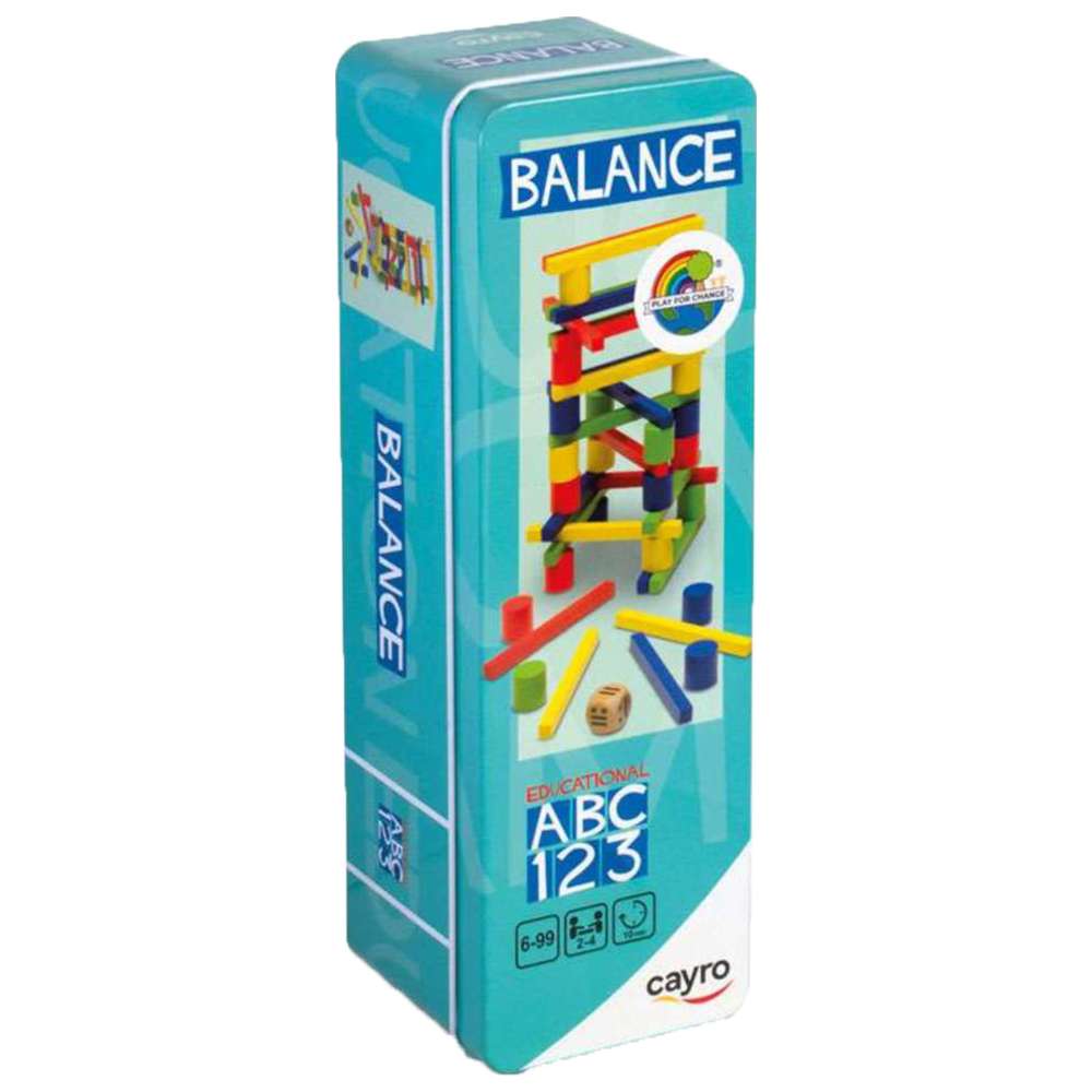 Cayro - Balance Stacking Toy With Metal Box - 48 Pcs