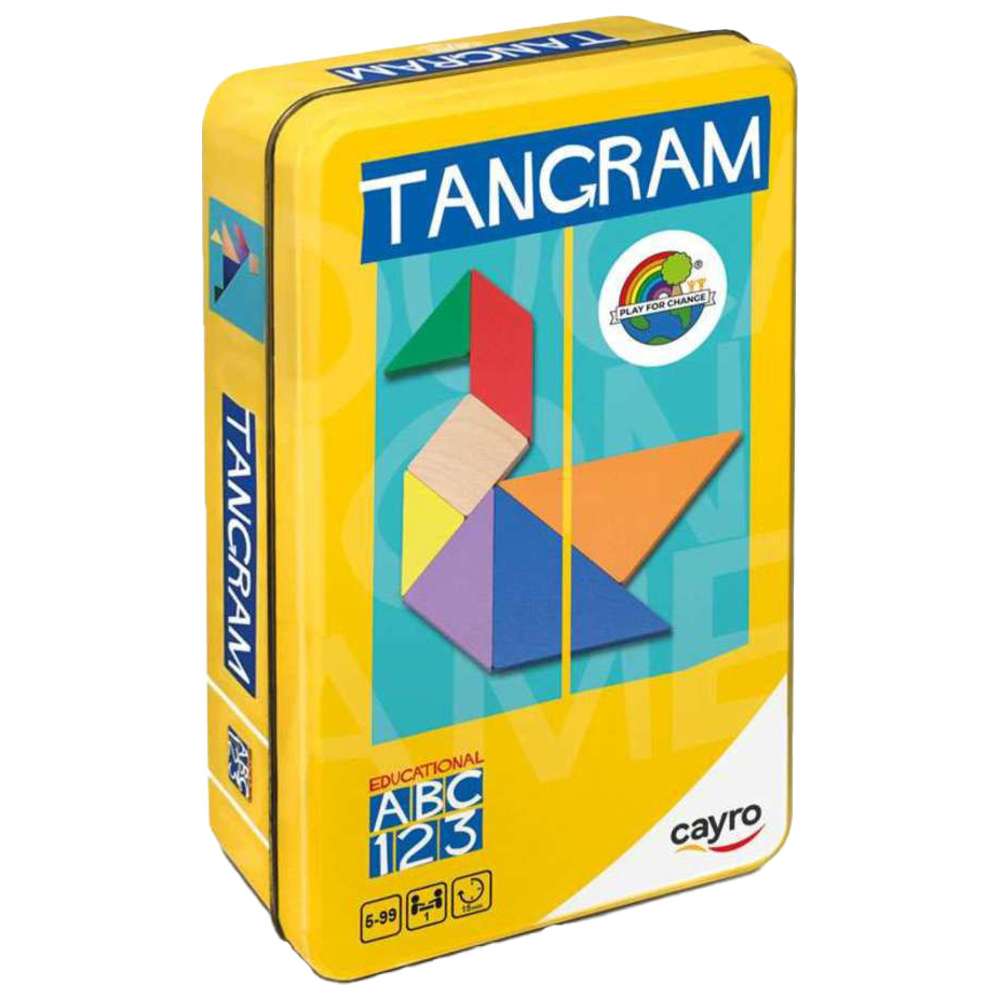 Cayro - Tangram Learning Puzzle w/ Metal Box - 7 Pcs