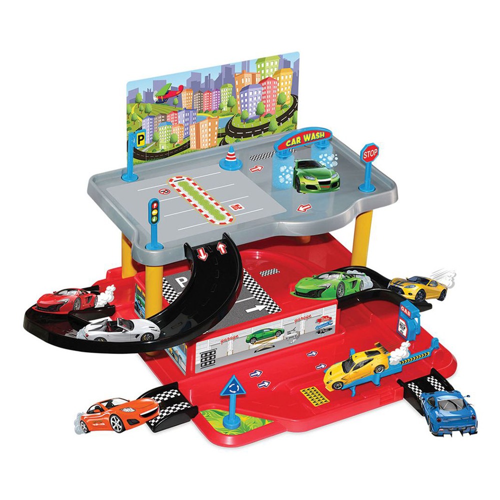 Dede - 2 Level Garage Playset - 26 Pc Set