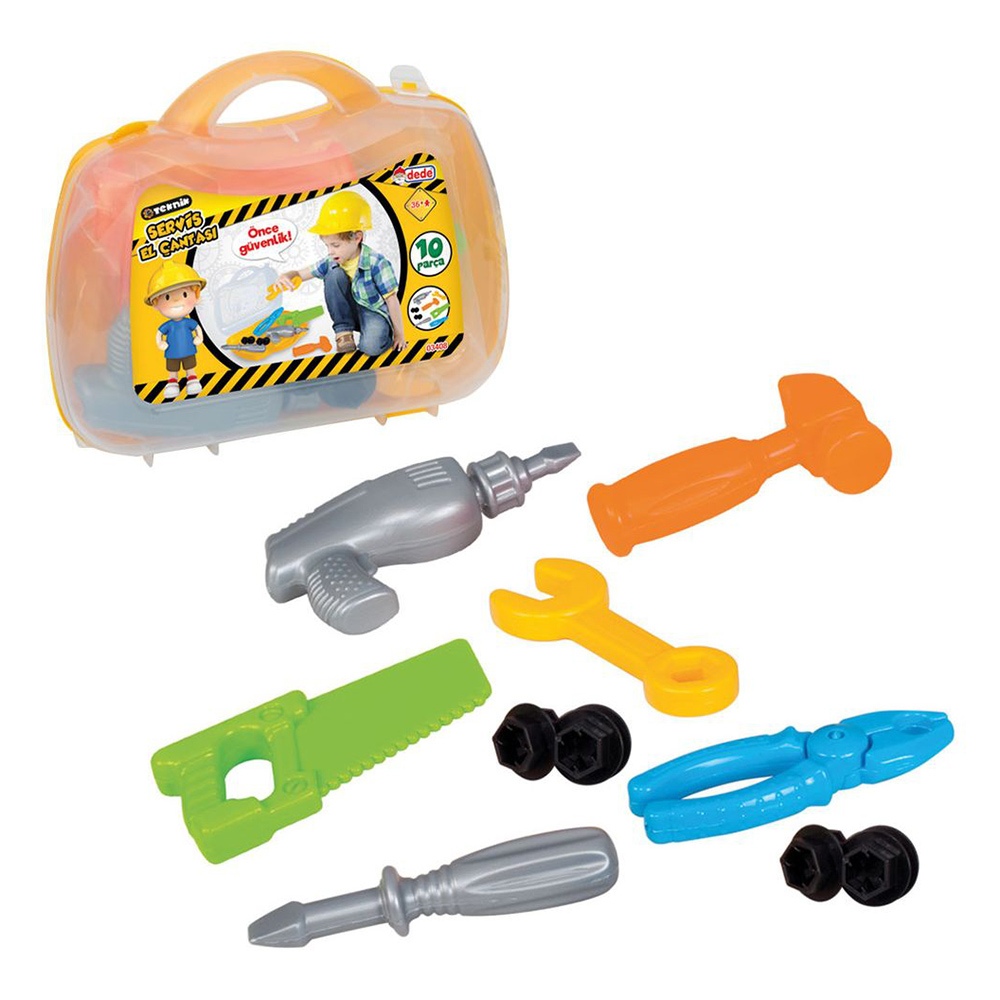 Dede - Tecnich Service Tool Bag Playset -10 Pc Set