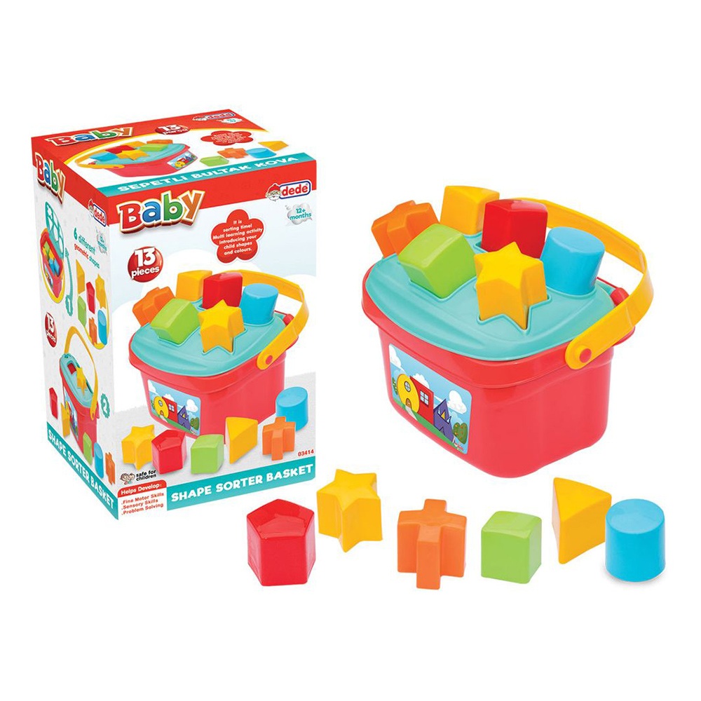 Dede - Baby Shape Sorter Basket - 13 Pc Set