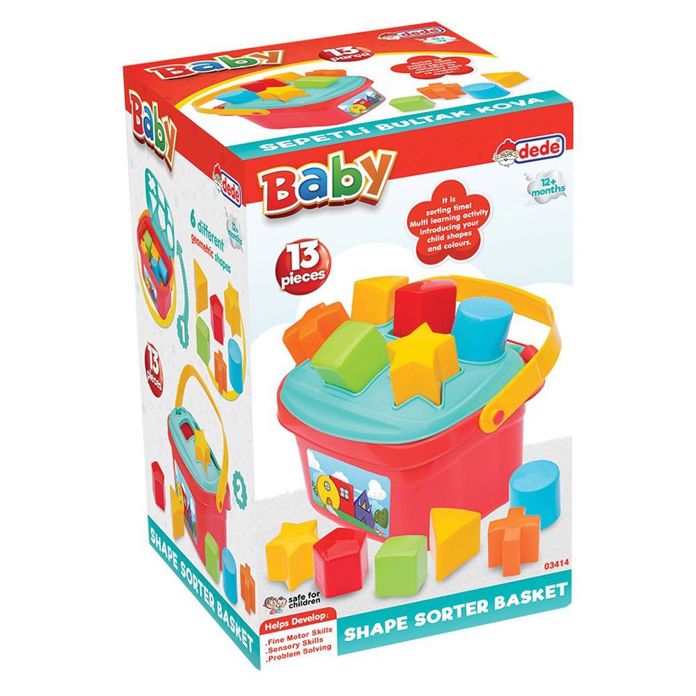 Dede - Baby Shape Sorter Basket - 13 Pc Set