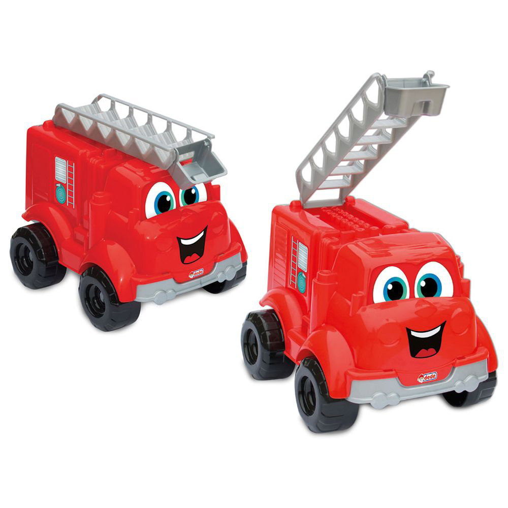 Dede - My First Fire Truck With Blocks - 30 Pc Set