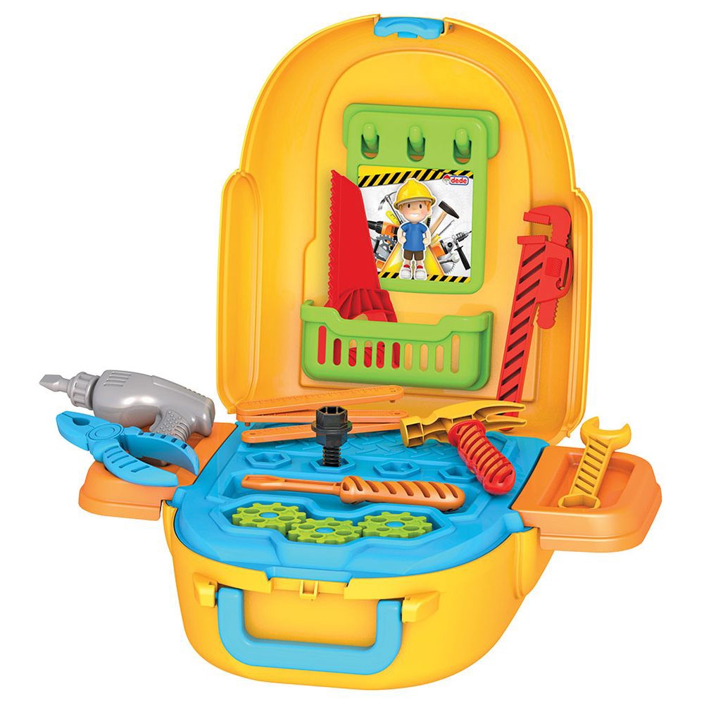 Dede - Technic Tool Set Backpack Playset - 12 Pc Set