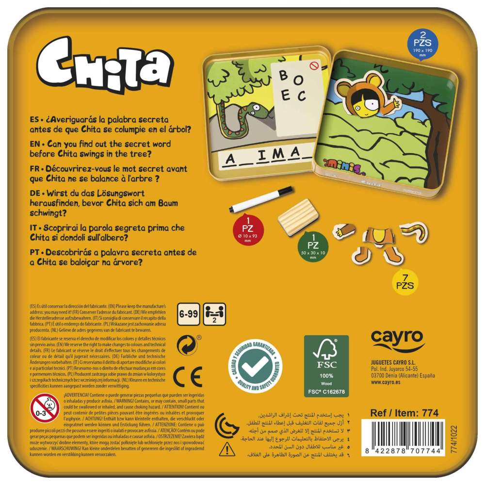 Cayro - Chita Board Game - 11 Pcs