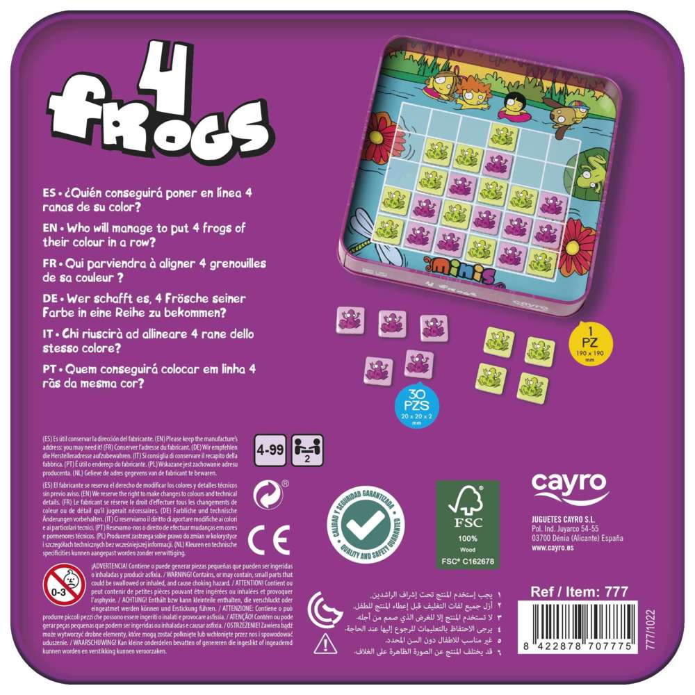 Cayro - 4 Frogs Board Game - 30 Pcs