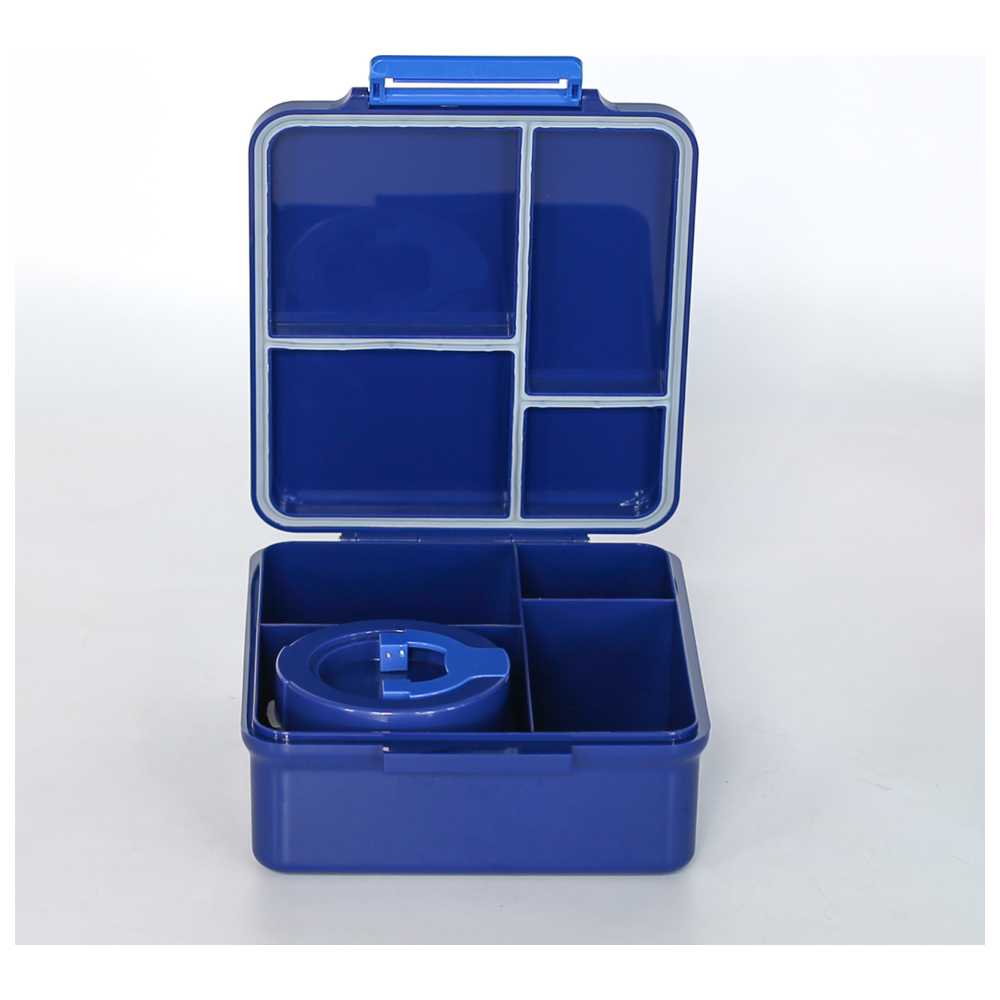 Tiny Wheel - Tiny Bite 4 Compartment Lunch Box w/ Thermos - Blue Space - 1350 ml