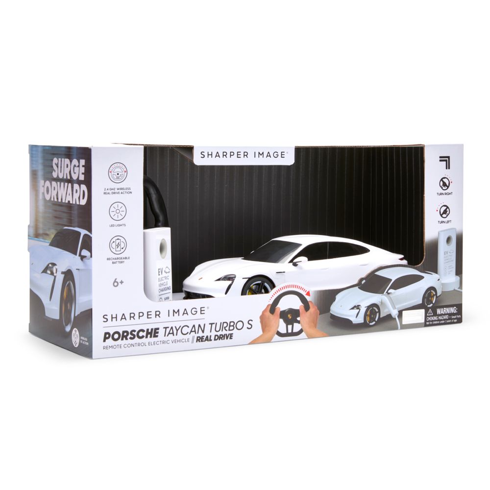 Sharper Image - 1:20 Porsche with Real Steering Remote - White
