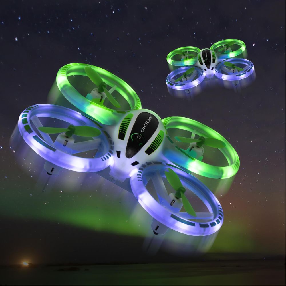 Sharper Image - Remote Control Quadcopter Plane Stunt Drone - 2.4 Ghz