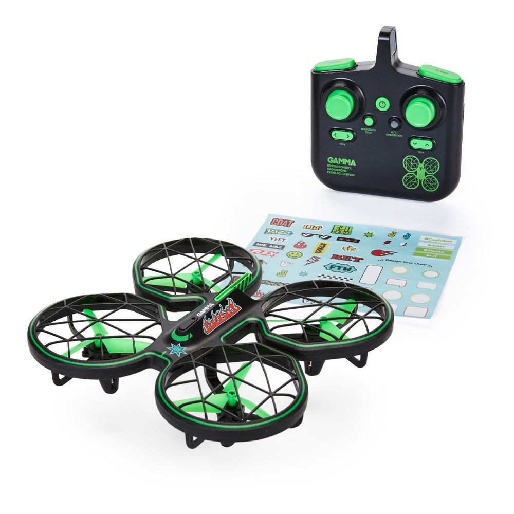 Sharper Image - Gamma Remote Control Caged Drone - 6.9-Inch