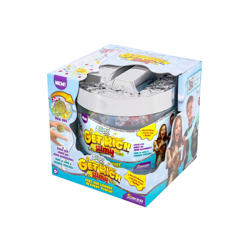 Slimy - Get Rich Luxury Glitter Slime With Money Mix-Ins - Color May Vary - 1 Pc