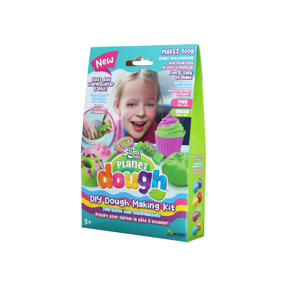 Slimy - Planet Dough DIY Dough Making Kit 4 Colors With Tools 500g