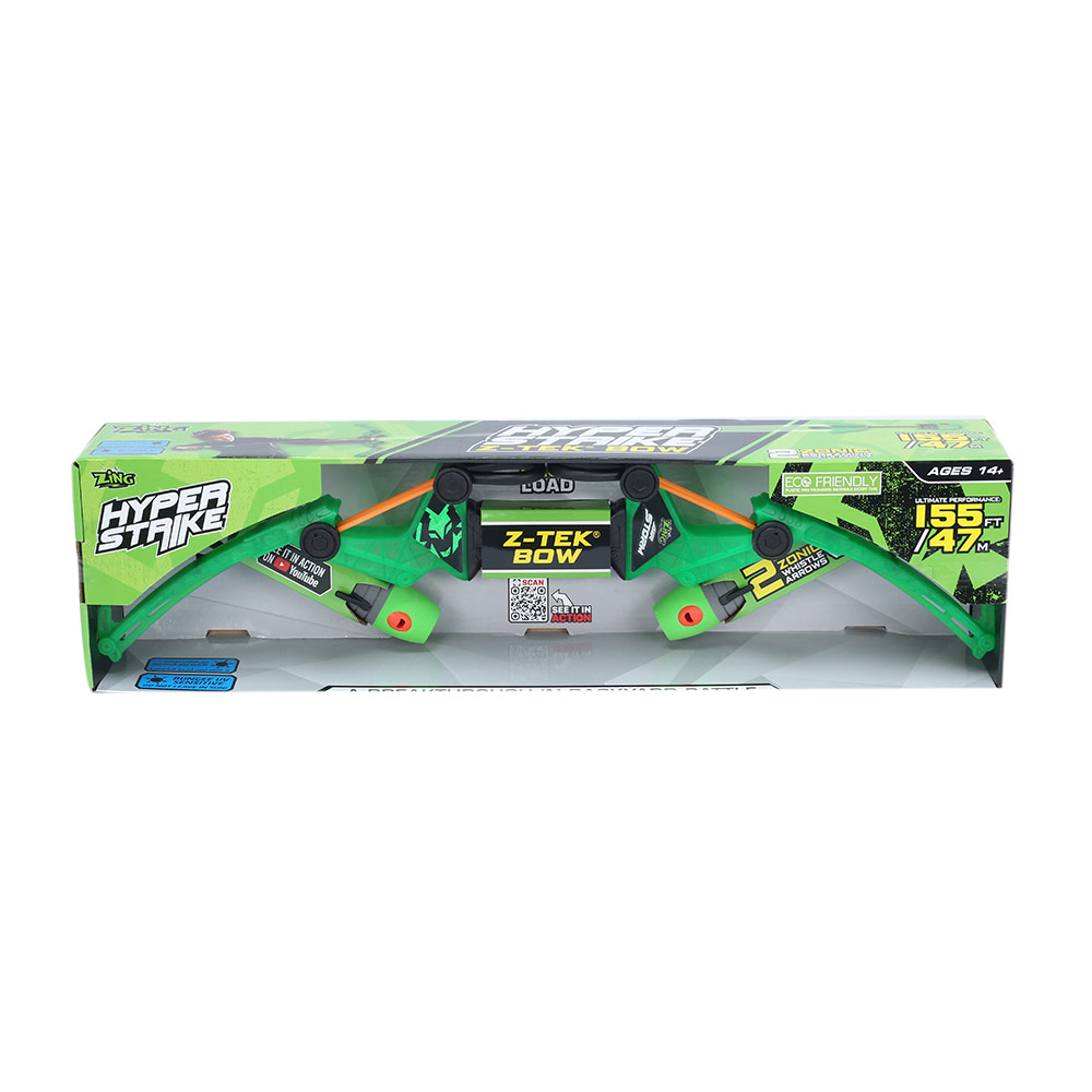 Zing - Hyper Strike Z-Tek Bow Power Launcher Set - Green