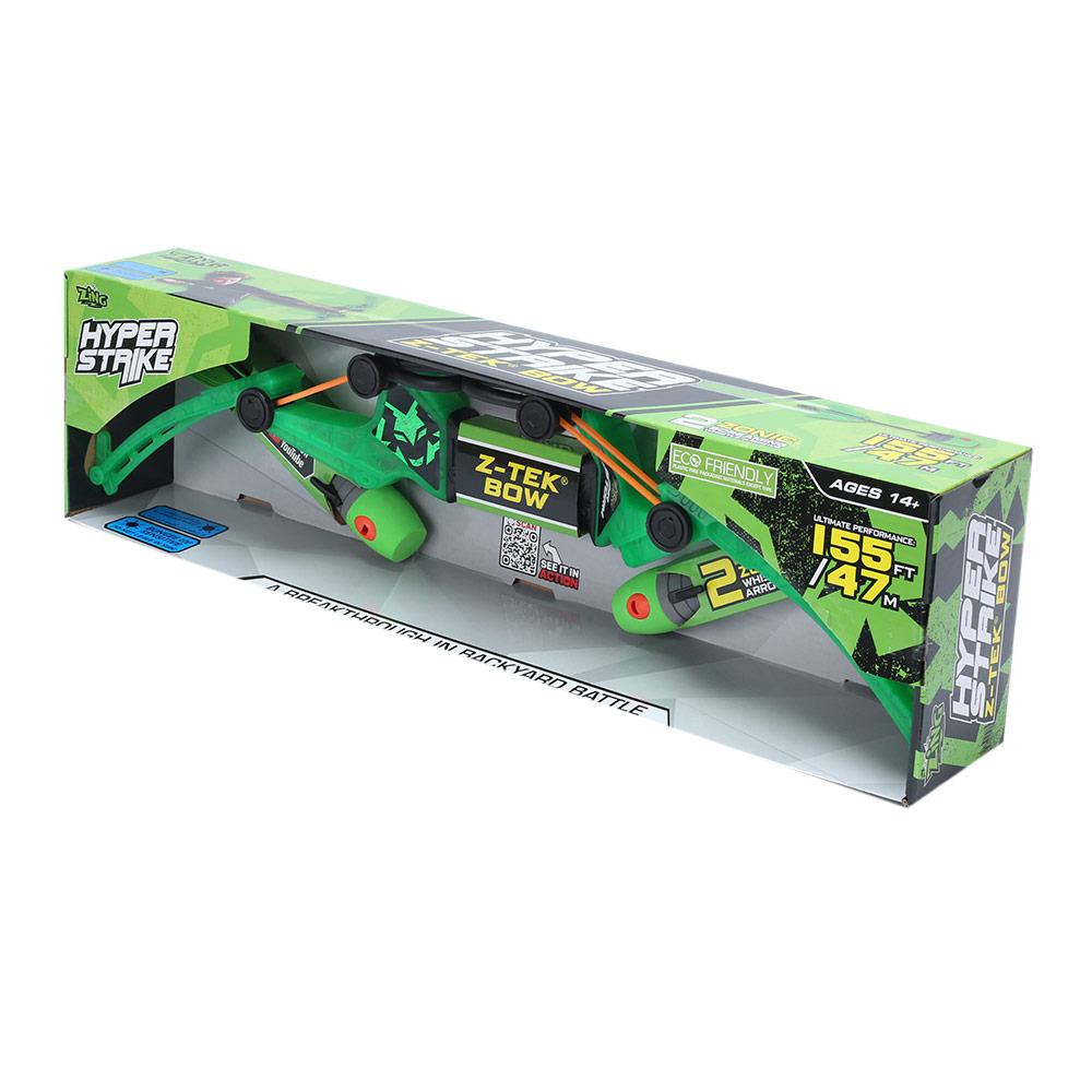 Zing - Hyper Strike Z-Tek Bow Power Launcher Set - Green