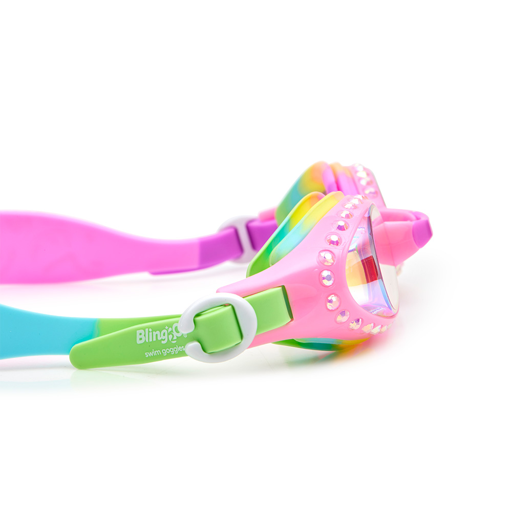 Bling2o - Girl's Bubble Bath Bandana Swim Goggles - Multicolor