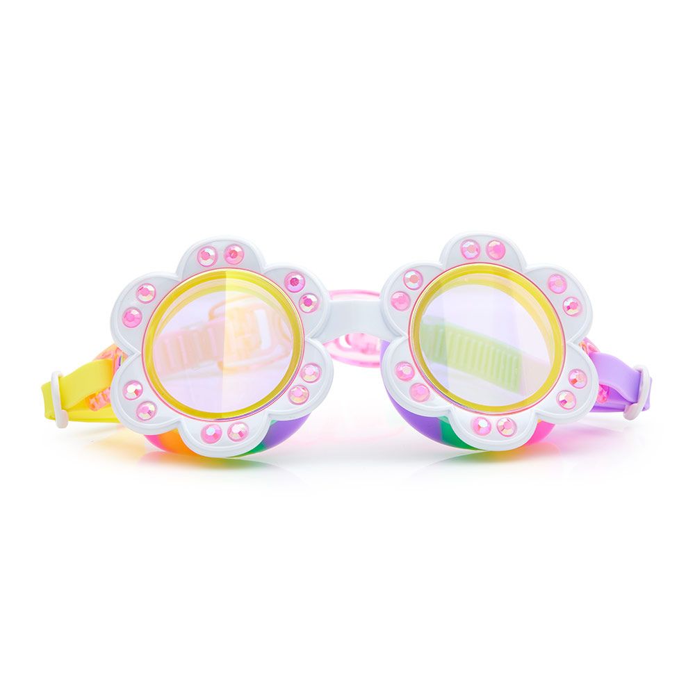 Bling2o - Sunlit Sherry Dandi Flower-Shaped Multicoloured Stylish Swim Goggles For Kids