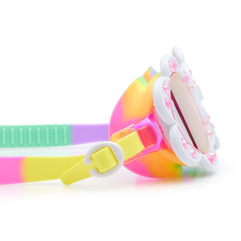 Bling2o - Sunlit Sherry Dandi Flower-Shaped Multicoloured Stylish Swim Goggles For Kids