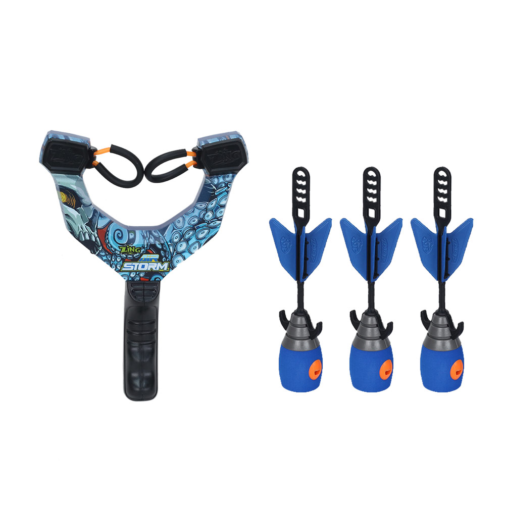 Zing - Hyper Strike Zing Shot Power Launcher Set - Blue