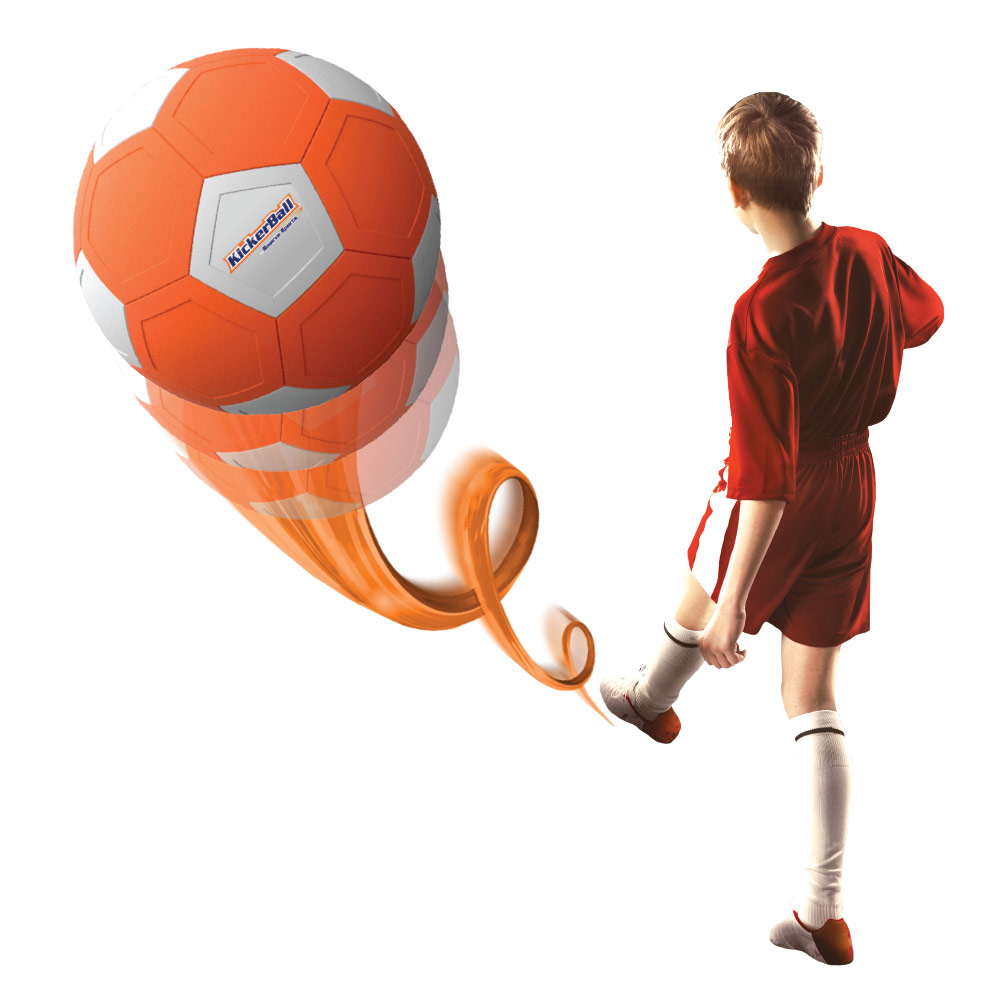KickerBall - Swerve & Curve Soccer Ball - Orange