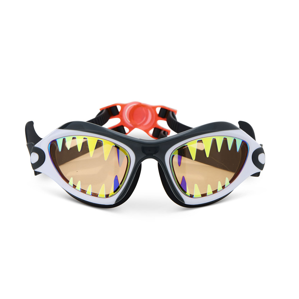 Bling2o - Boy's Great Bite White Megamouth Swim Goggles - Black